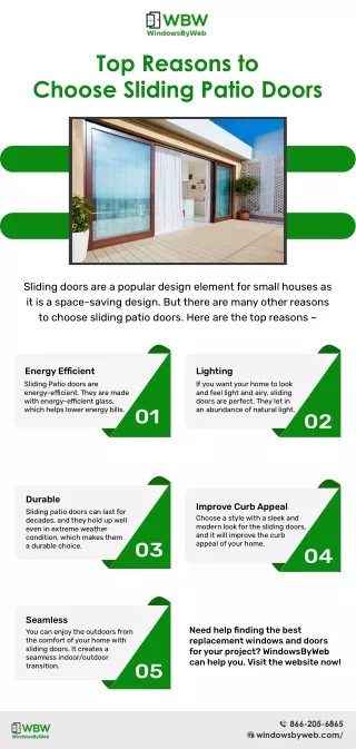 Top Reasons to Choose Sliding Patio Doors - Unique Zone Real Estate
