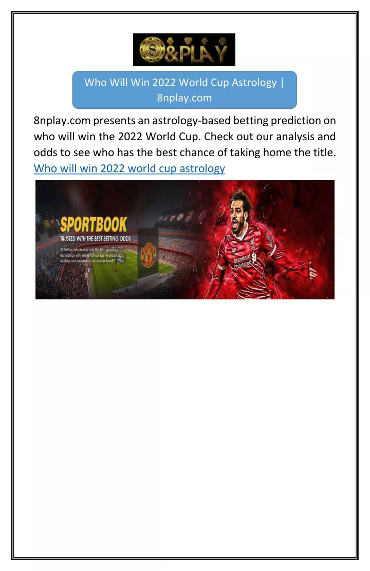 PPT Who Will Win 2022 World Cup Astrology PowerPoint