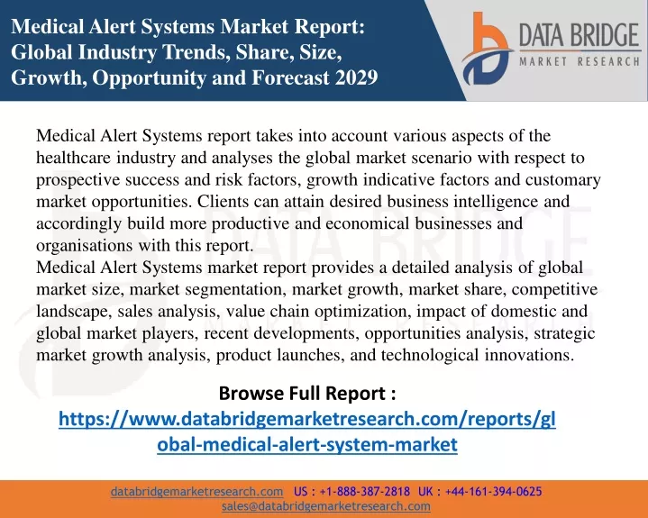medical alert systems market report global