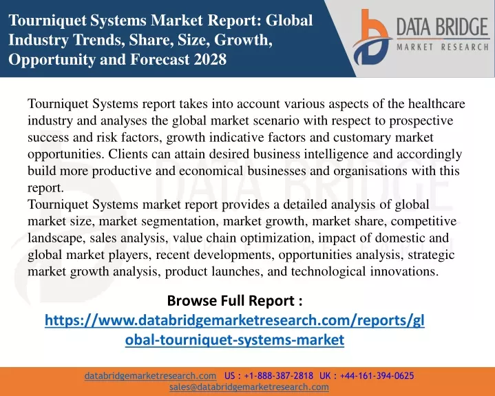 tourniquet systems market report global industry