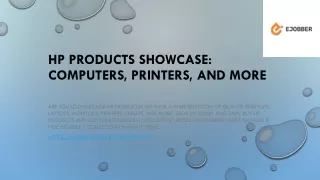 hp products showcase computers printers and more
