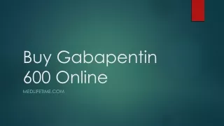 Buy Gabapentin 600 Online