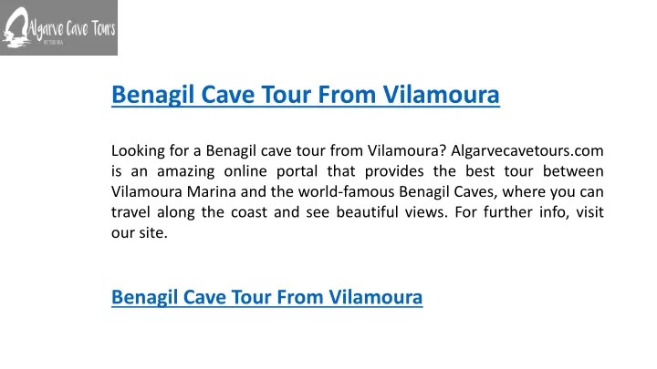 benagil cave tour from vilamoura