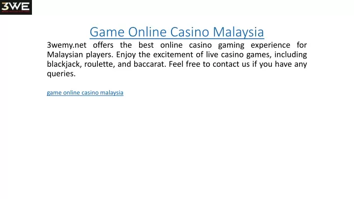 game online casino malaysia