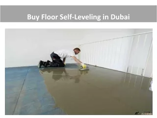 buy floor self leveling in dubai