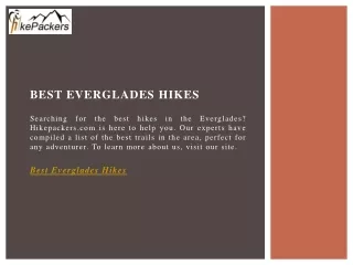 Best Everglades Hikes  Hikepackers.com