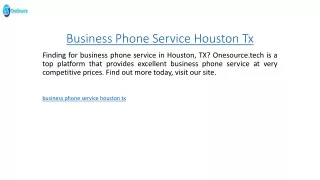 business phone service houston tx