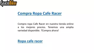 compra ropa cafe racer