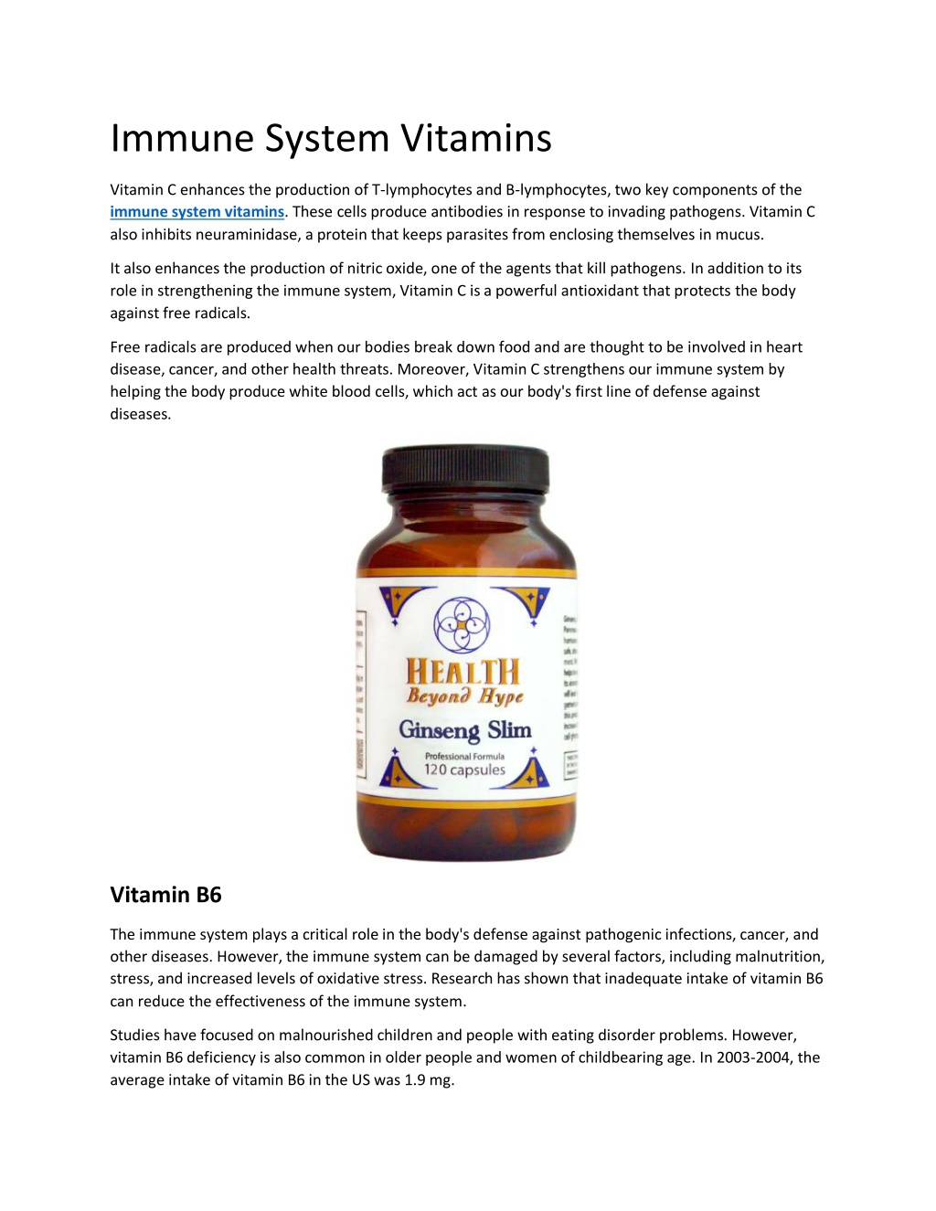 Image showcasing PPT - Immune System Vitamins PowerPoint Presentation, free download ...