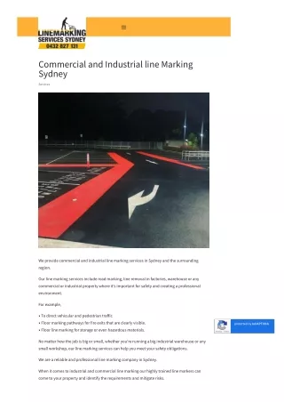 Commercial And Industrial Line Marking Sydney | Commercial And Industrial Line M