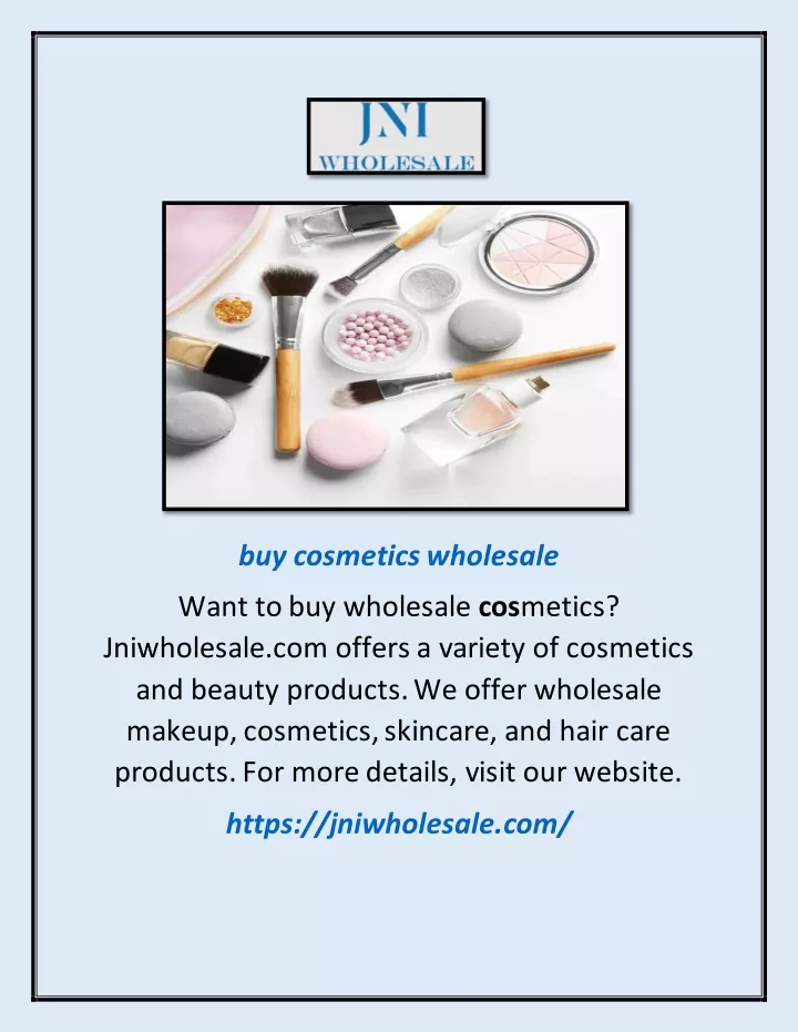 buy cosmetics wholesale