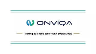 Making business easier with Social Media