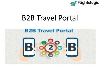 B2B Travel Portal