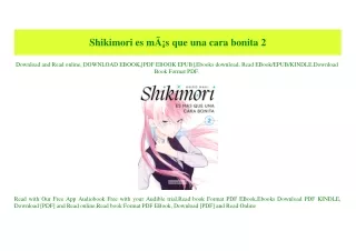 (READ-PDF!) Shikimori es mÃƒÂ¡s que una cara bonita 2 (READ PDF EBOOK)