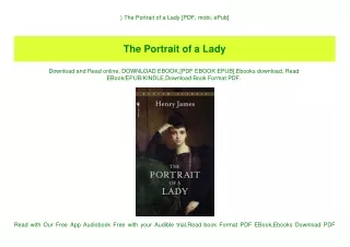 ^READ) The Portrait of a Lady [PDF  mobi  ePub]