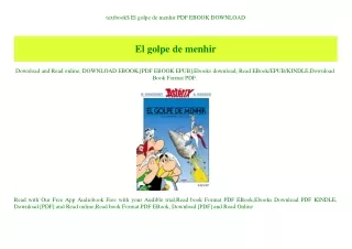 textbook$ El golpe de menhir PDF EBOOK DOWNLOAD