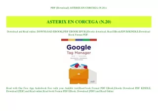 PDF [Download] ASTERIX EN CORCEGA (N.20) (E.B.O.O.K. DOWNLOAD^