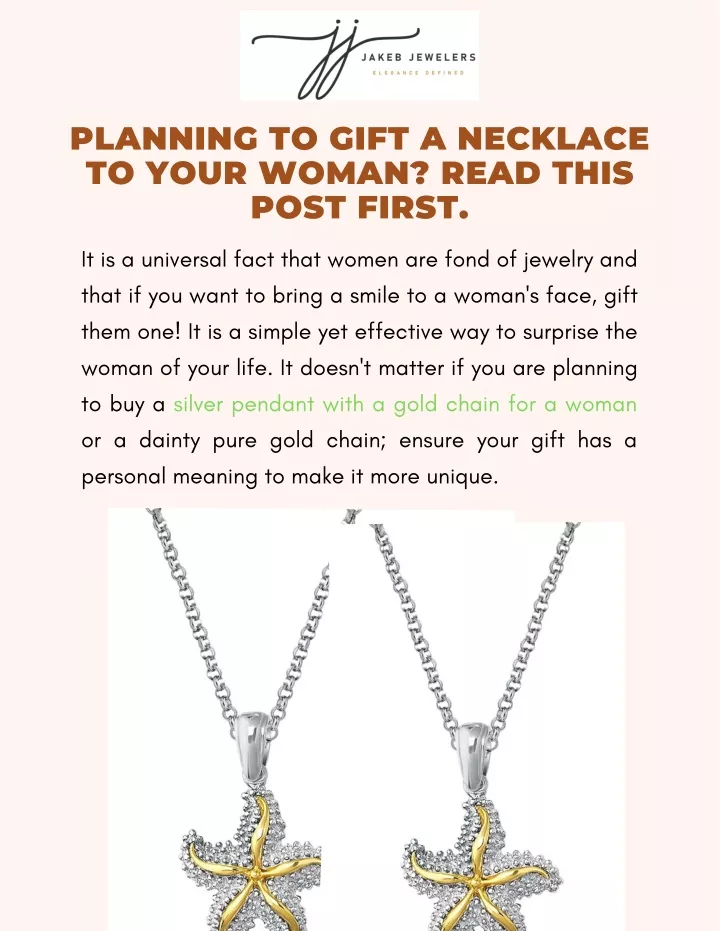 planning to gift a necklace to your woman read