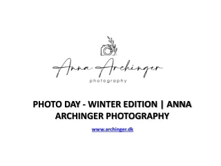 Photo Day - Winter Edition - Anna Archinger Photography