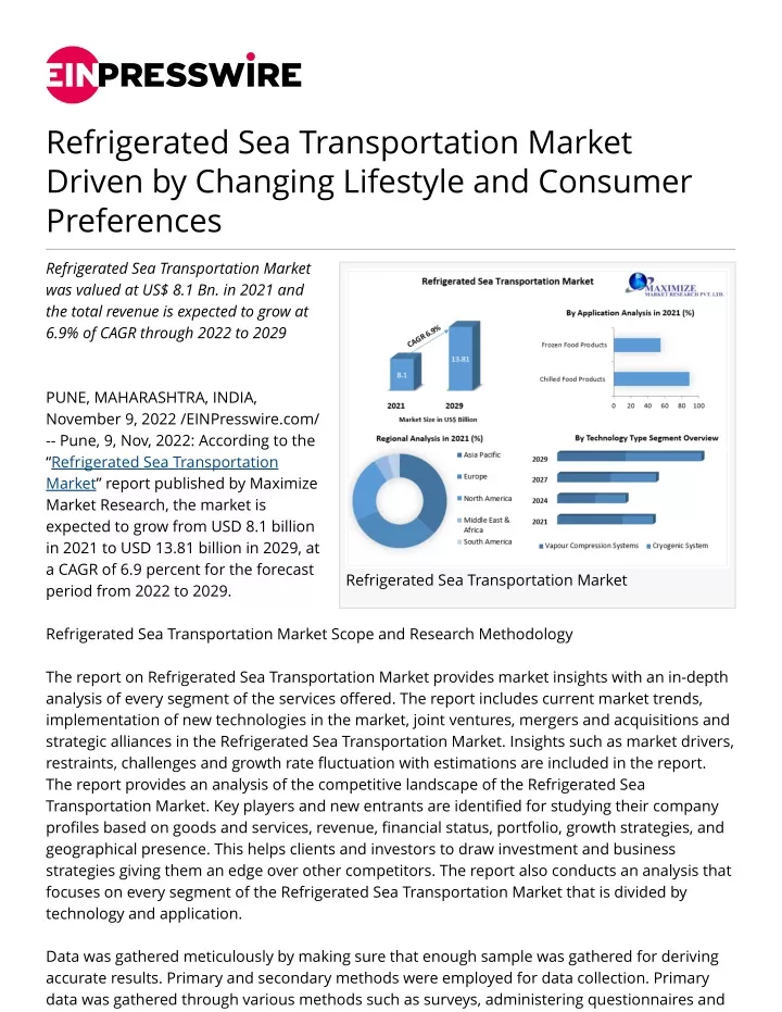 refrigerated sea transportation market driven