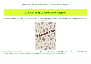 [PDF] DOWNLOAD READ A Room With A View Free Sampler [EBOOK]