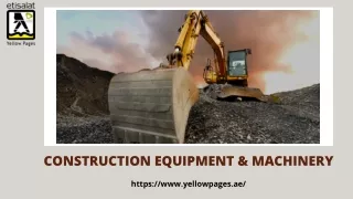 Construction Equipment & Heavy Machinery Equipment Suppliers in UAE