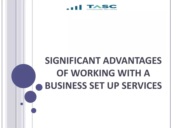 significant advantages of working with a business set up services