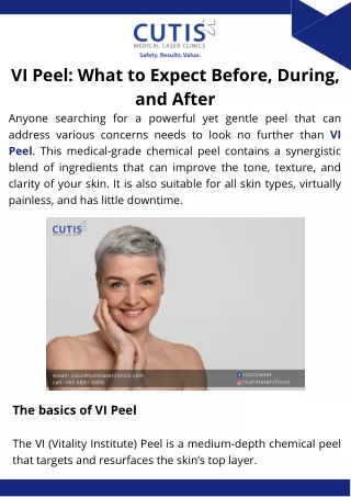 VI Peel: What to Expect Before, During, and After