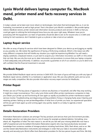 laptop repair new delhi