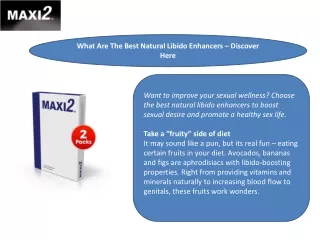 What Are The Best Natural Libido Enhancers – Discover Here