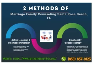 2 Methods of Marriage Family Counseling Santa Rosa Beach, FL