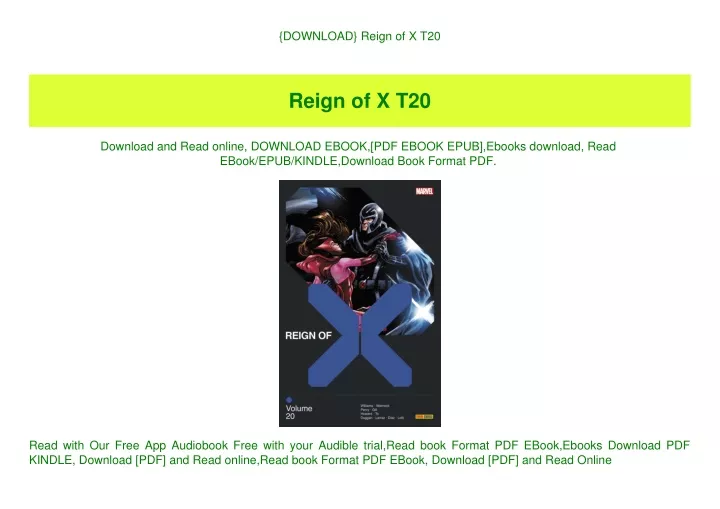 download reign of x t20