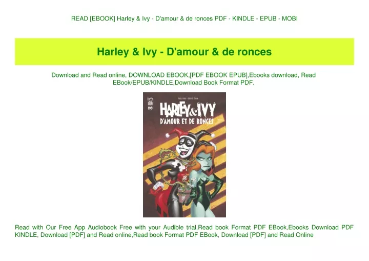 read ebook harley ivy d amour de ronces