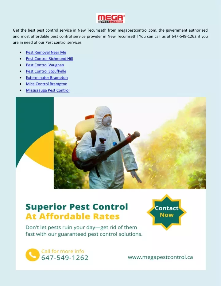 get the best pest control service