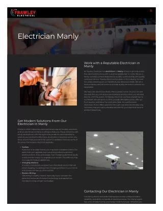 Electrician Manly
