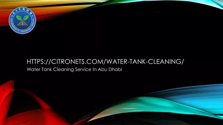 https citronets com water tank cleaning water