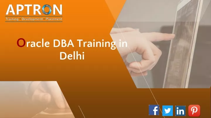 o racle dba training in delhi