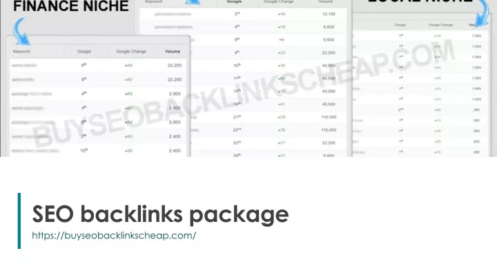 seo backlinks package