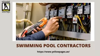 List of Swimming Pool Contractors in UAE