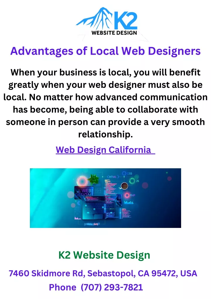 advantages of local web designers