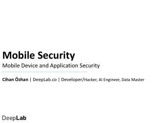 Mobil Uygulama Güvenliği (Mobile Security)