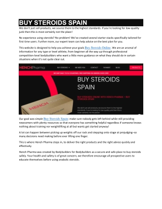 buy steroids spain we don t just sell products