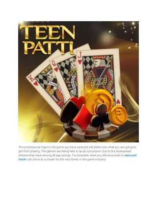 Friendly Tips on How to become Master Teen Patti Player