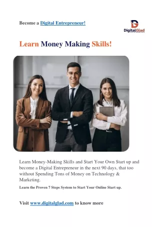 LEARN MONEY MAKING SKILL WITH DIGITALGLAD ACADEMY