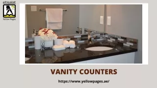 Best Vanity Counters Manufacture and Suppliers in UAE