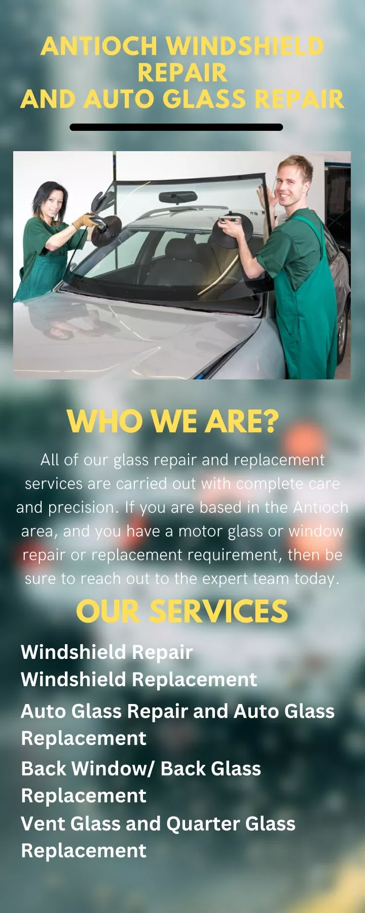 antioch windshield repair and auto glass repair