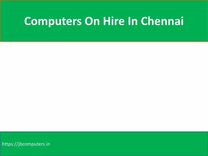computers on hire in chennai