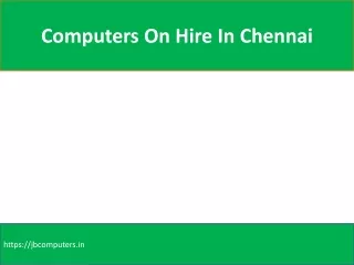 computer for rent in Chennai