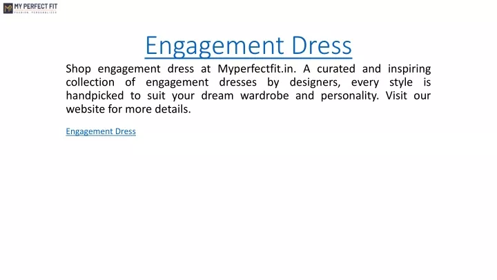 engagement dress