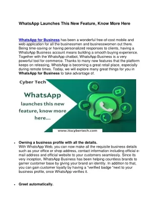 whatsapp launches this new feature know more here